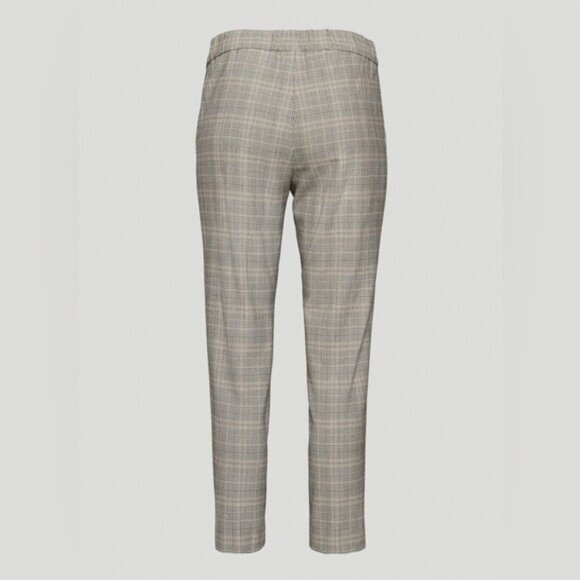 Aritzia Babaton Conan Pant Plaid Trouser Straight Leg High Waist Pleated Gray - Picture 16 of 16